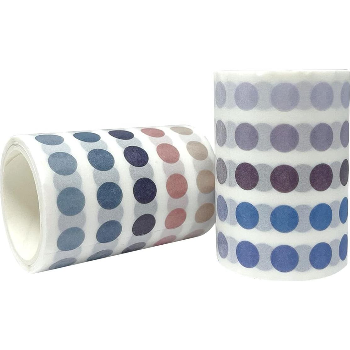 Cinta Washi de Puntos Coloridos allydrew - Set de 2 Rollos 60mm