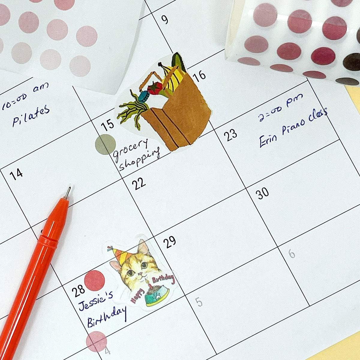 Cinta Washi de Puntos Coloridos allydrew - Set de 2 Rollos 60mm