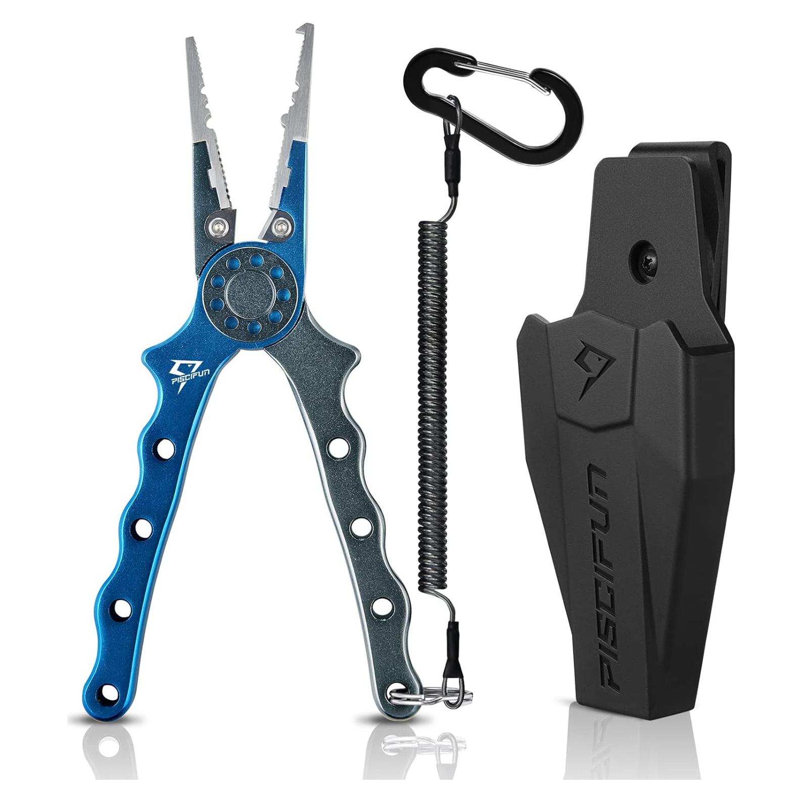 Pinzas de Pesca Piscifun de Aluminio Anticorrosión con Funda