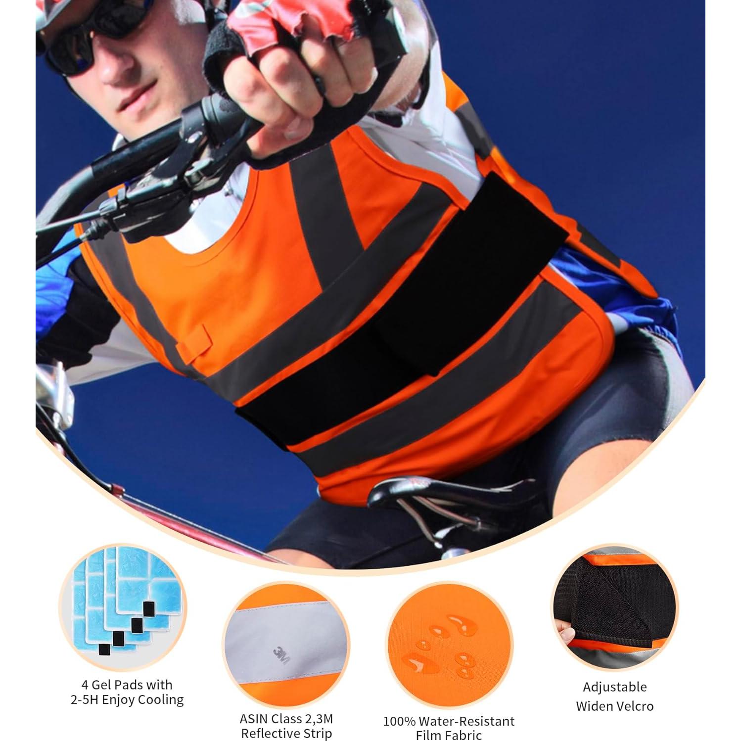 Chaleco Refrigerante TOURGO para Hombres con Gel 1.54 kg