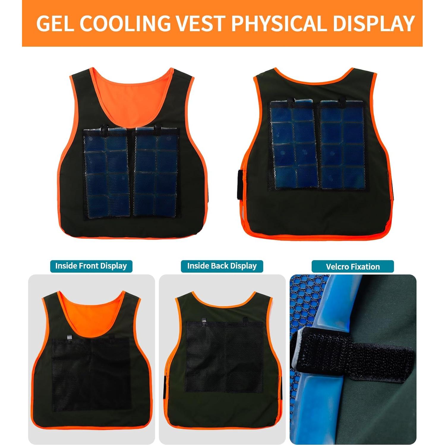 Chaleco Refrigerante TOURGO para Hombres con Gel 1.54 kg