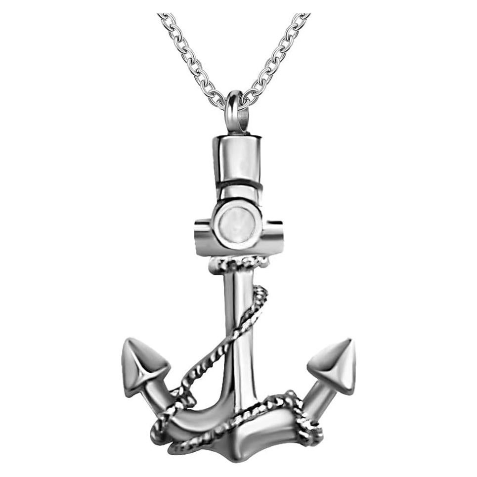 Collar Urna de Cenizas YQSLIN Ancla para Recuerdo
