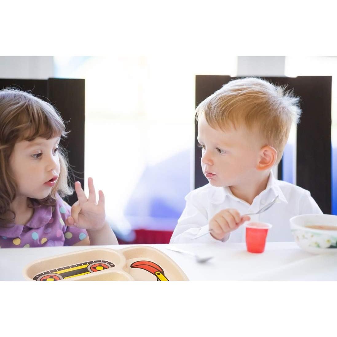 Set de Vajilla de Bambú para Niños Lightening - 3 Piezas