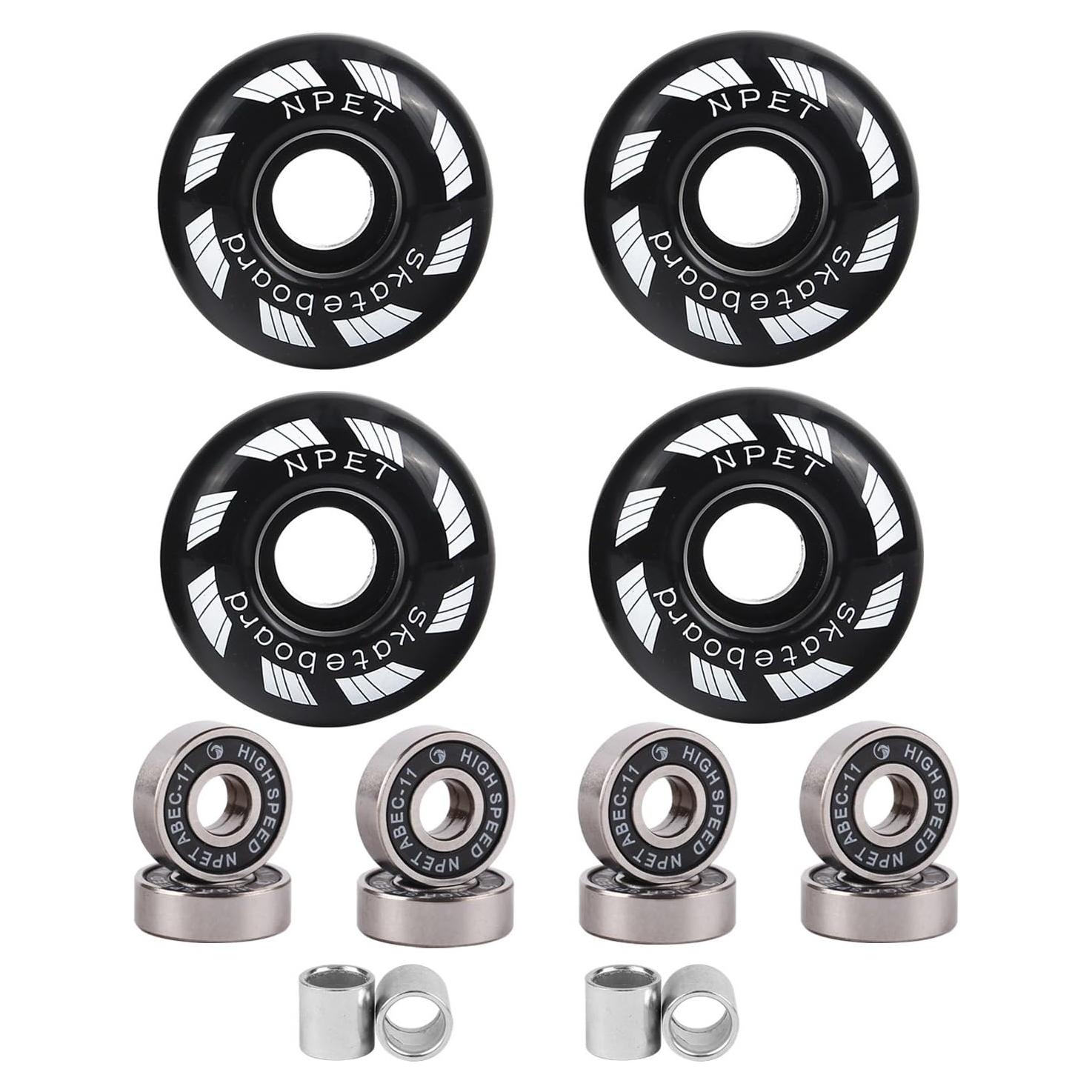 Conjunto de Patineta NPET 52mm con 8 Rodamientos ABEC-11