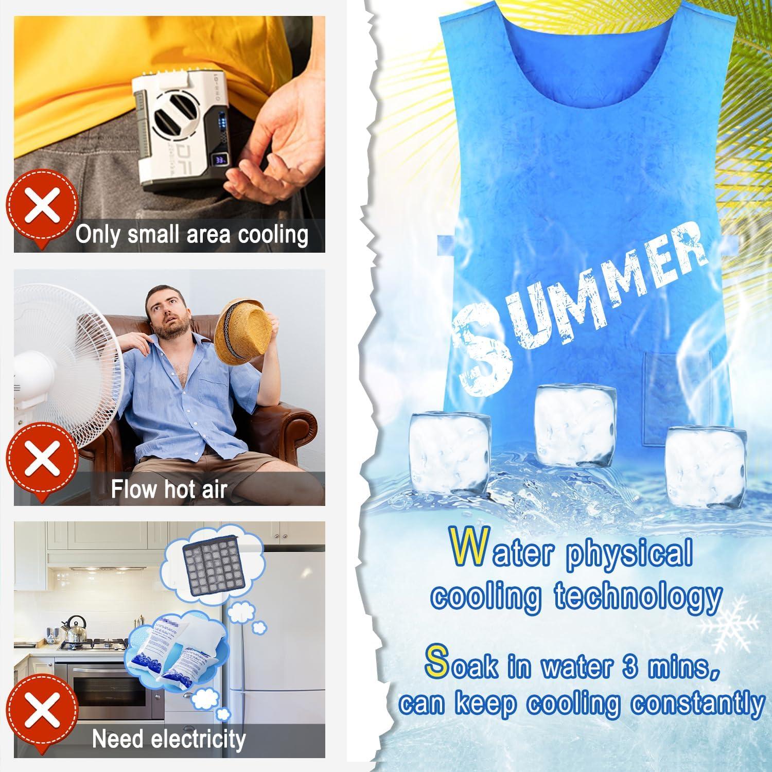 Chaleco Refrigerante PVA Unisex Ajustable para Verano