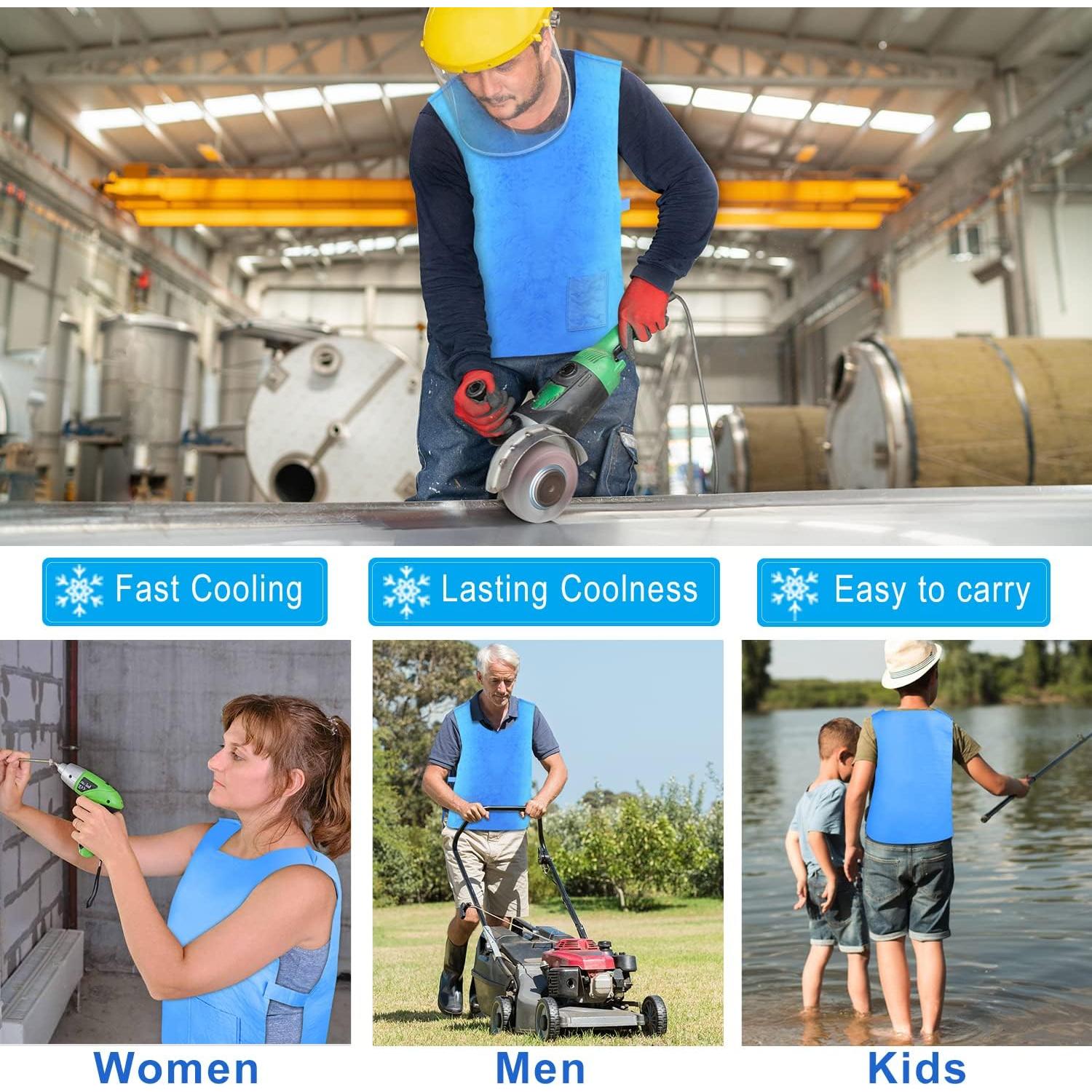 Chaleco Refrigerante PVA Unisex Ajustable para Verano