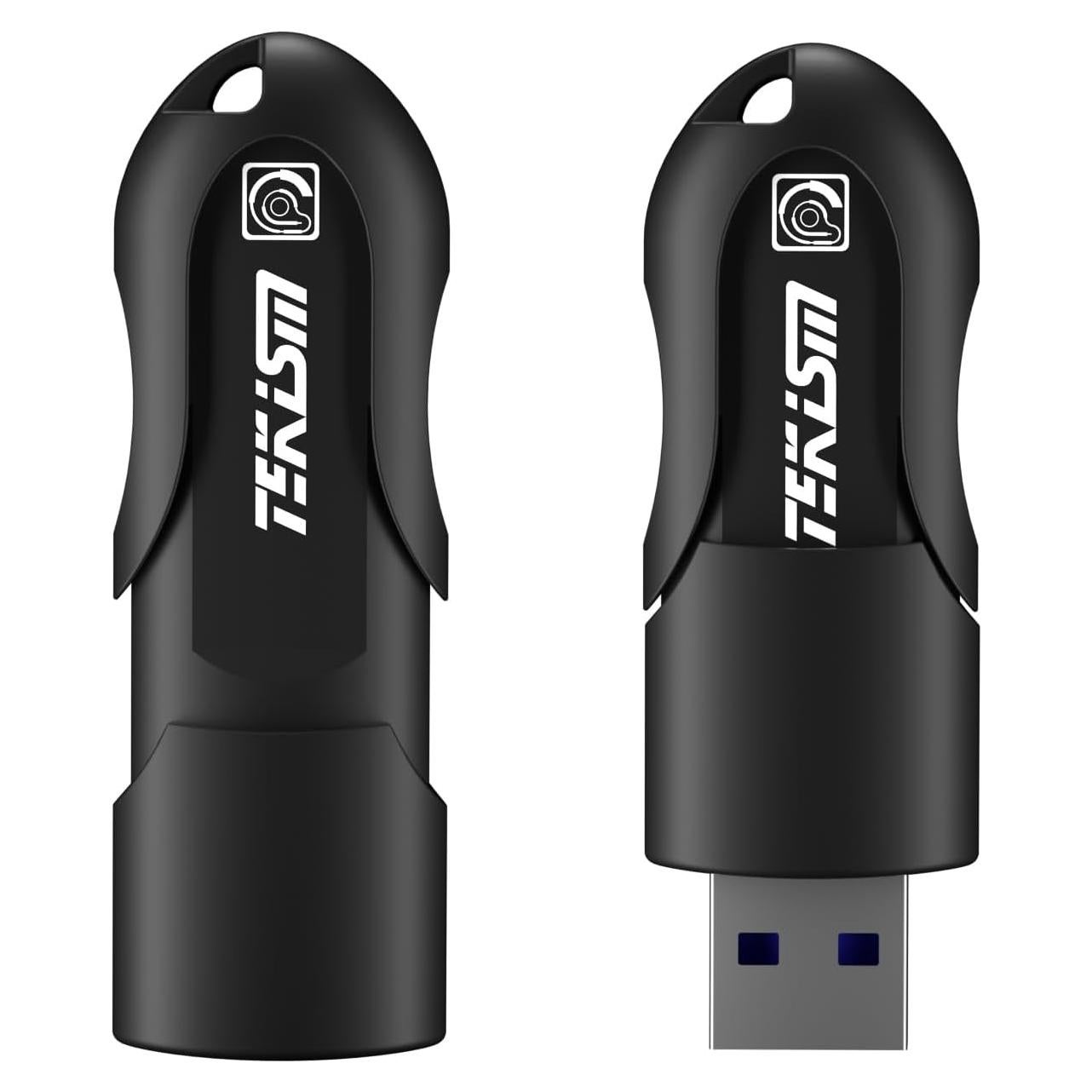 Unidad Flash USB 3.2 32GB TEKISM 2 Pack Negro Velocidad 80MB/s