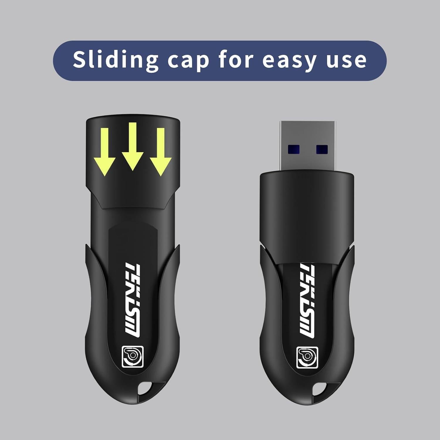 Unidad Flash USB 3.2 32GB TEKISM 2 Pack Negro Velocidad 80MB/s