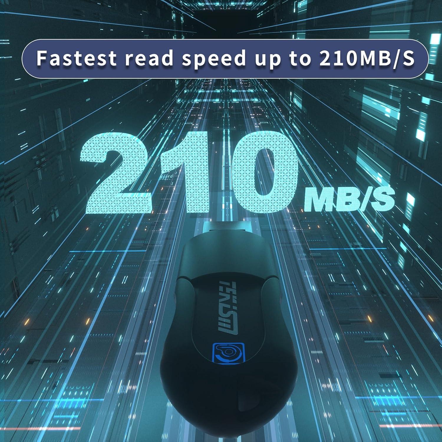 Unidad Flash USB 3.2 32GB TEKISM 2 Pack Negro Velocidad 80MB/s