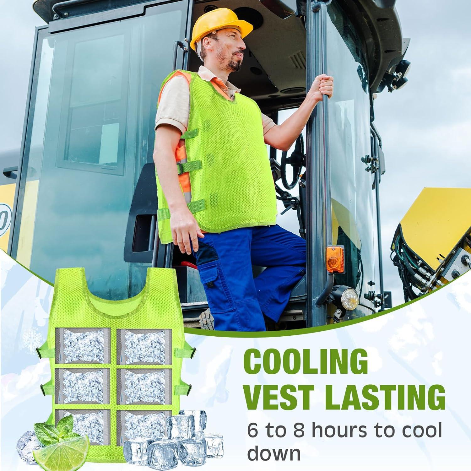 Chaleco Refrigerante Jexine 2 Pcs con 48 Paquetes de Hielo