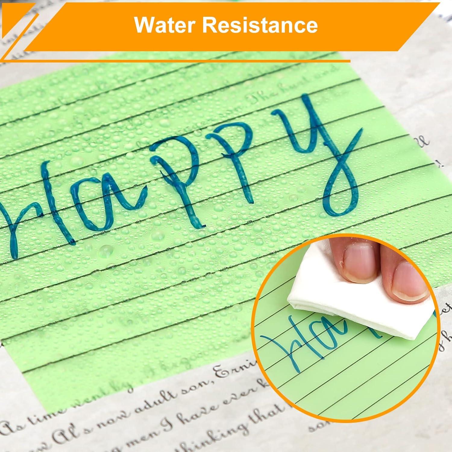 Notas Adhesivas Transparentes Rayadas SYMDROMIA 300 Hojas 7.62x7.62 cm