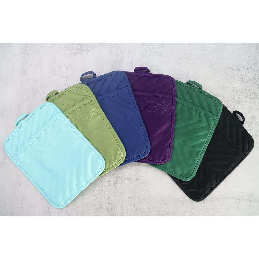 Soporte para Olla Cuadrado VEIKERY 22.86x17.78 cm Aqua - Juego de 5