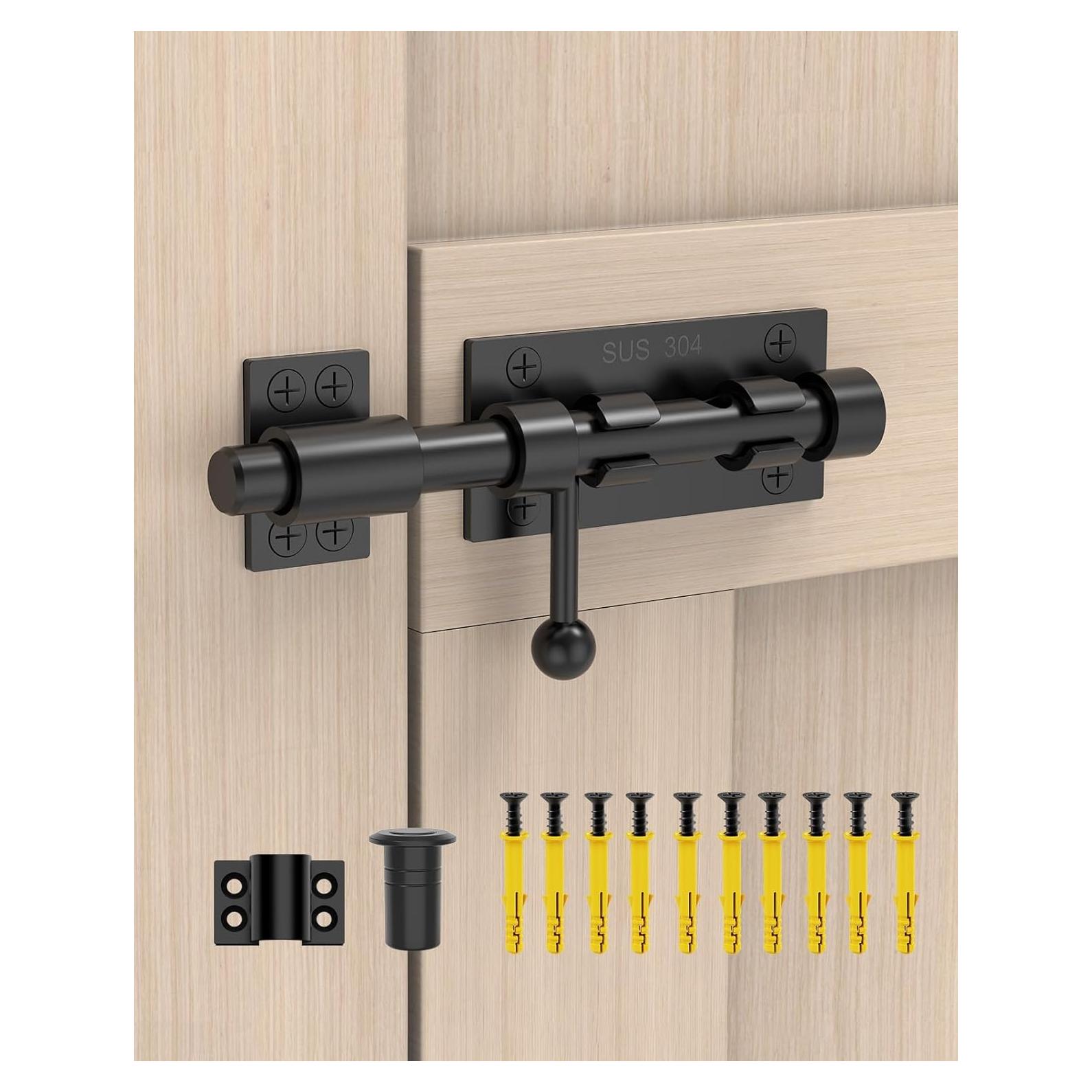 Cerrojo deslizante de 15.24 cm Anobeyi de acero inoxidable