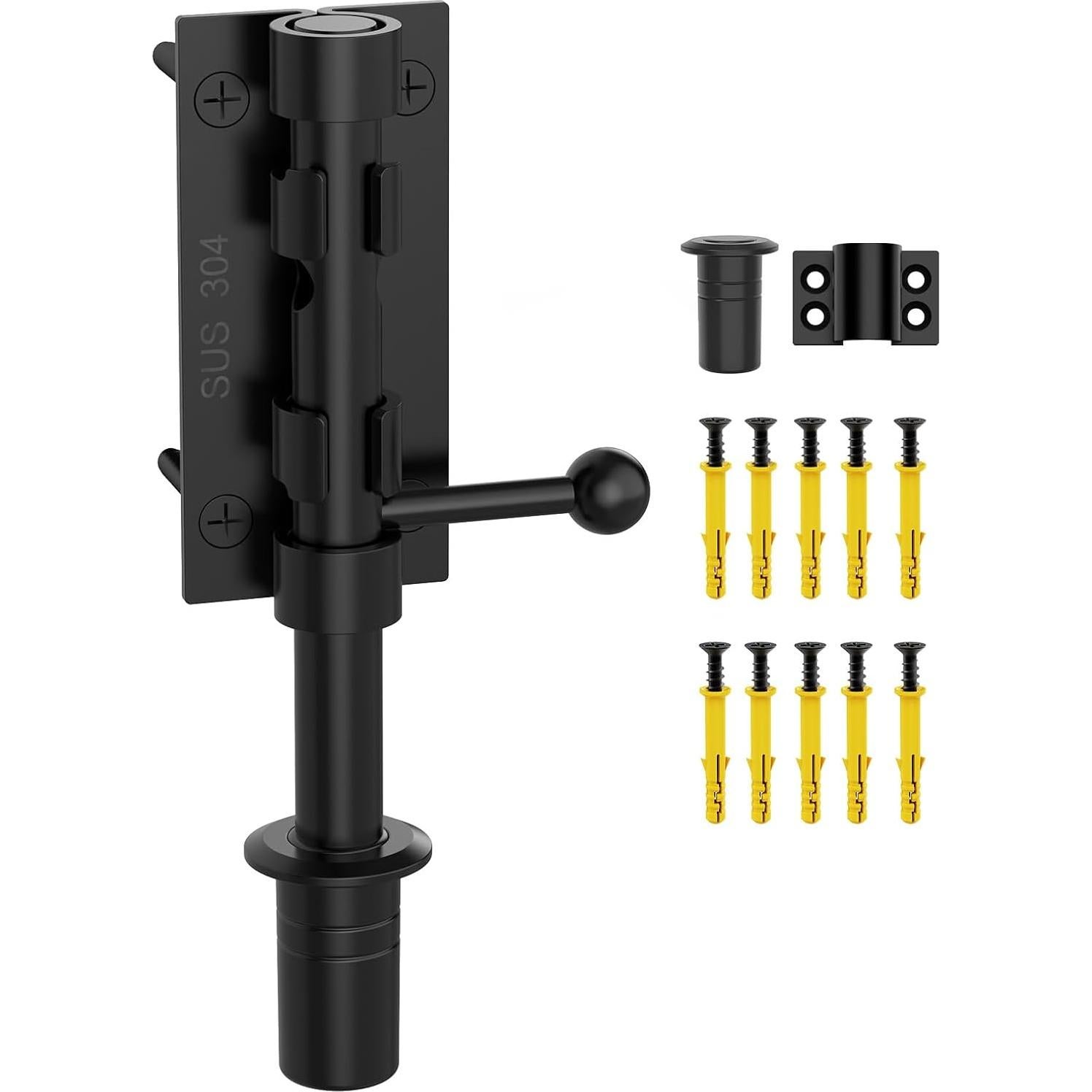 Cerrojo deslizante de 15.24 cm Anobeyi de acero inoxidable