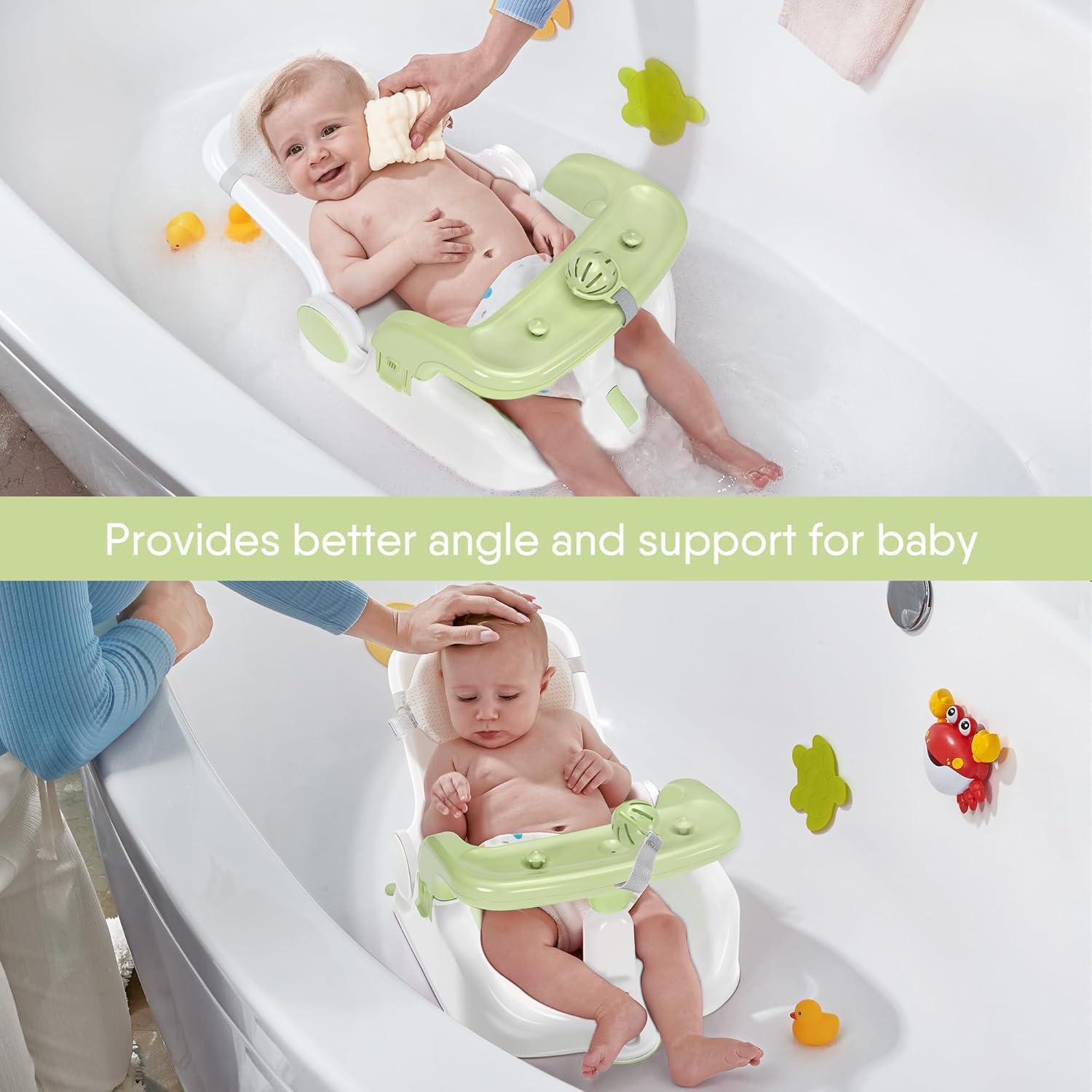 Asiento de Baño para Bebés BabyBond BB1002 - 3 Modos Ajustables