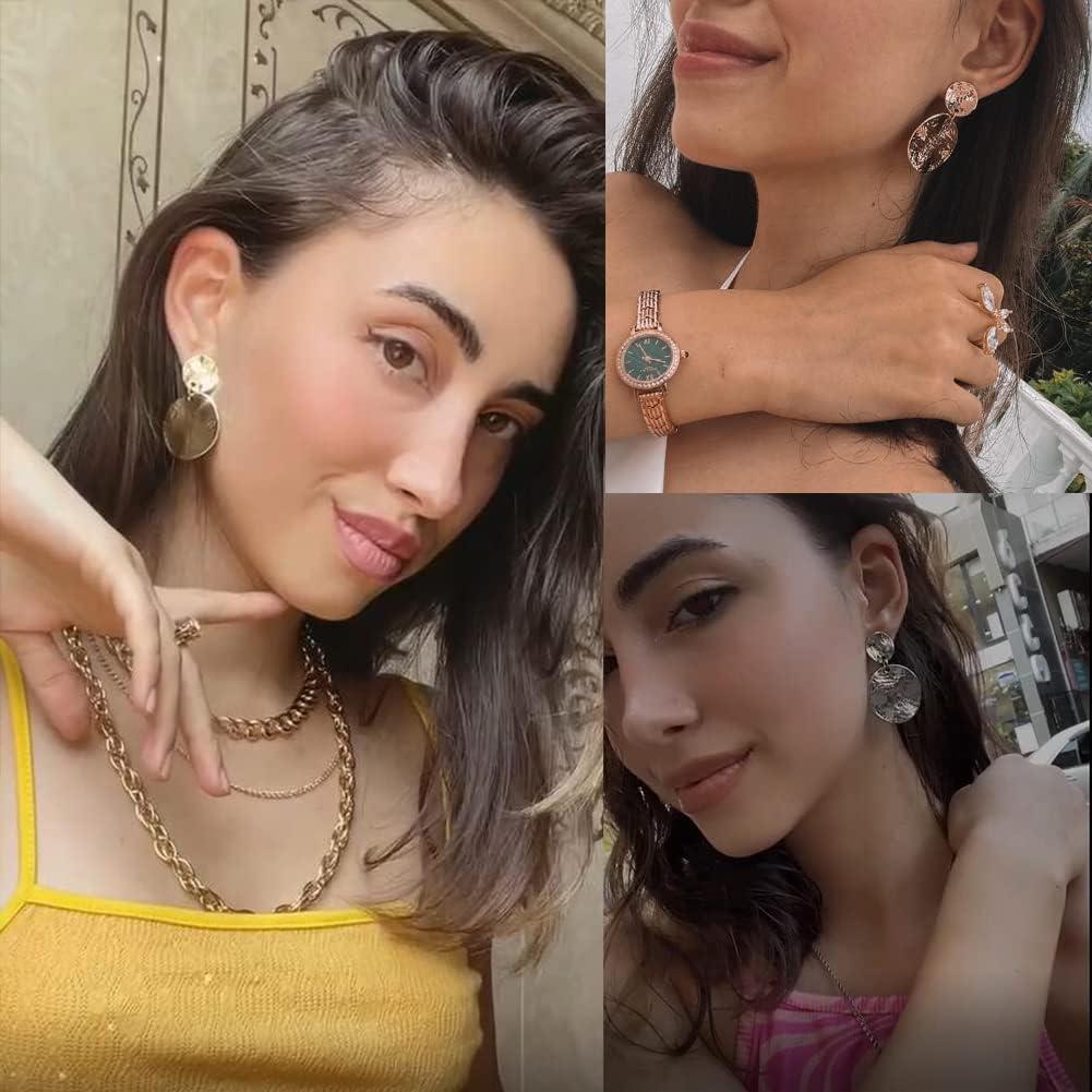 Pendientes de Clip OCCFAE Hipalergénicos Plata 5cm Borlas