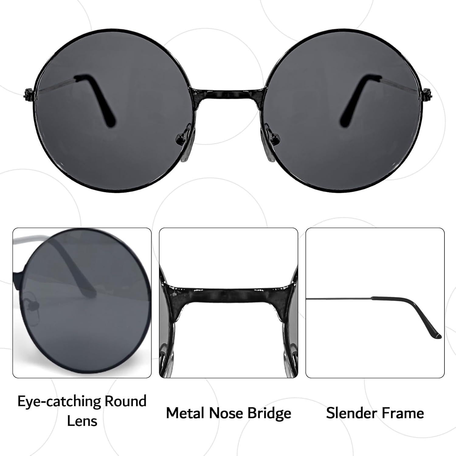 Set de Pendientes Vaqueros y Gafas de Sol Hippie HyperFun