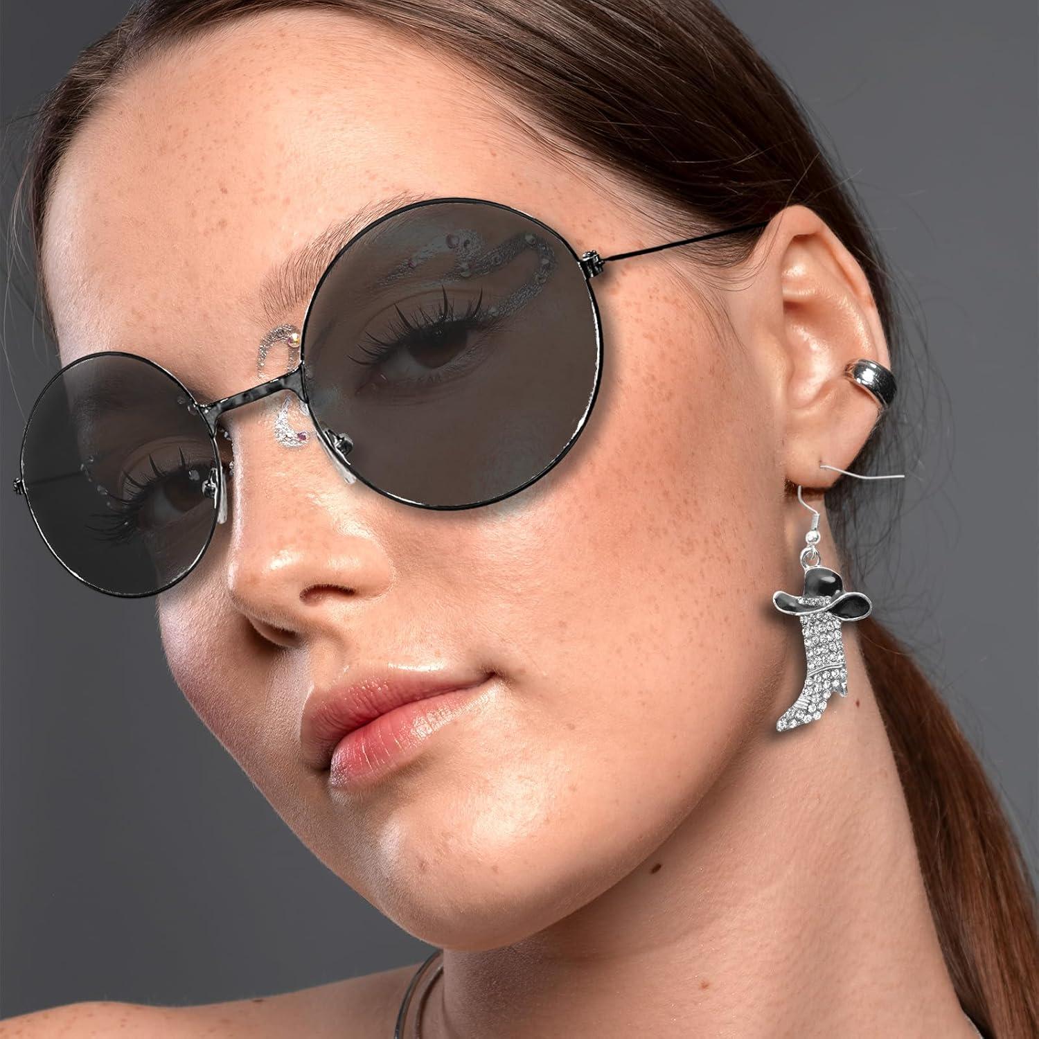 Set de Pendientes Vaqueros y Gafas de Sol Hippie HyperFun