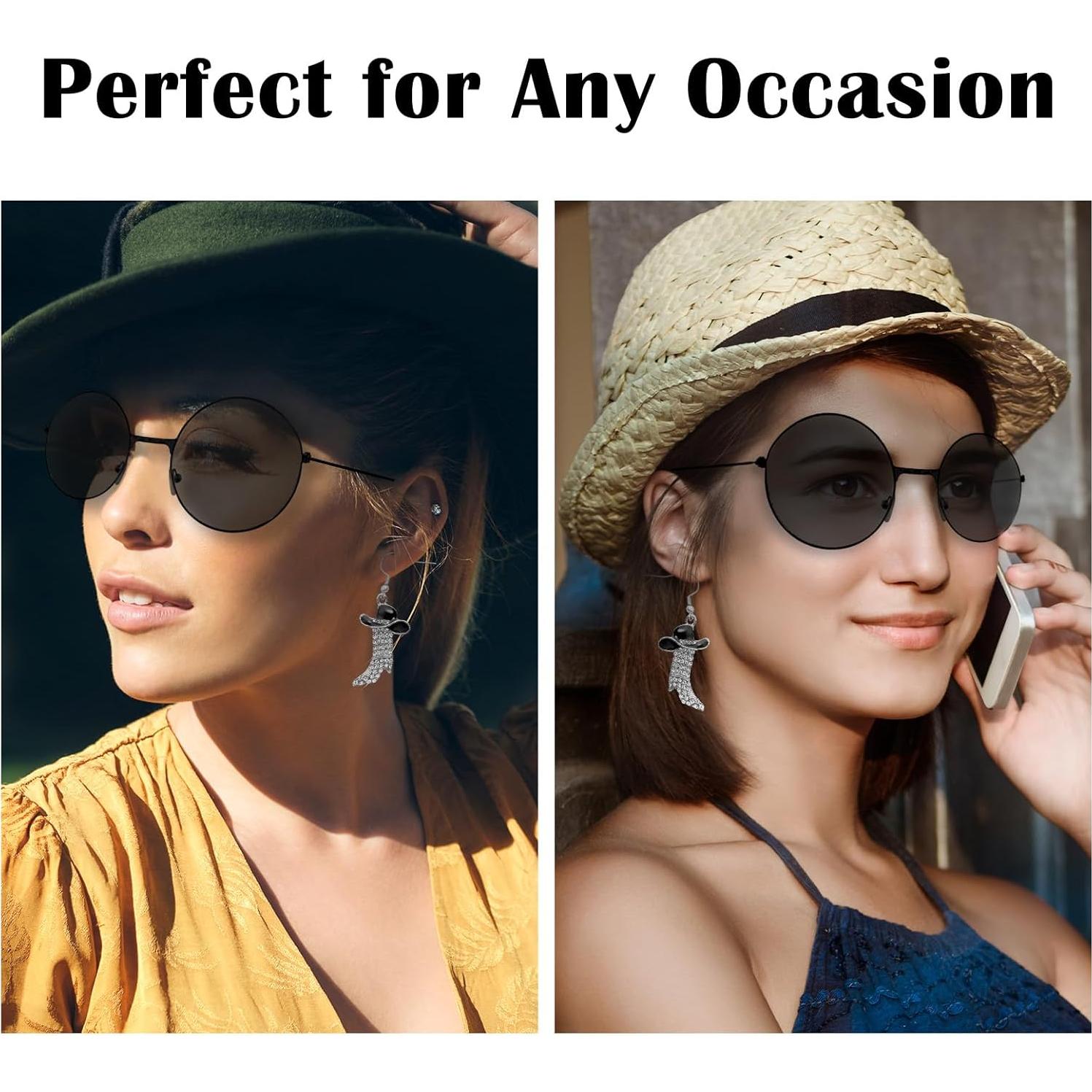 Set de Pendientes Vaqueros y Gafas de Sol Hippie HyperFun