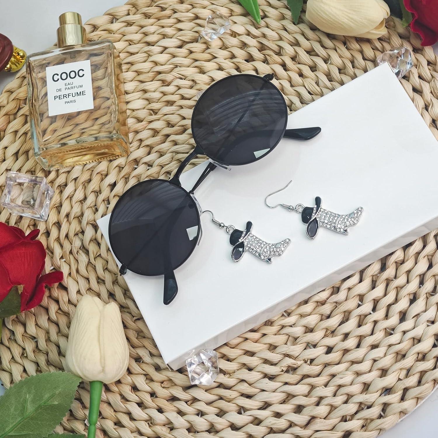 Set de Pendientes Vaqueros y Gafas de Sol Hippie HyperFun