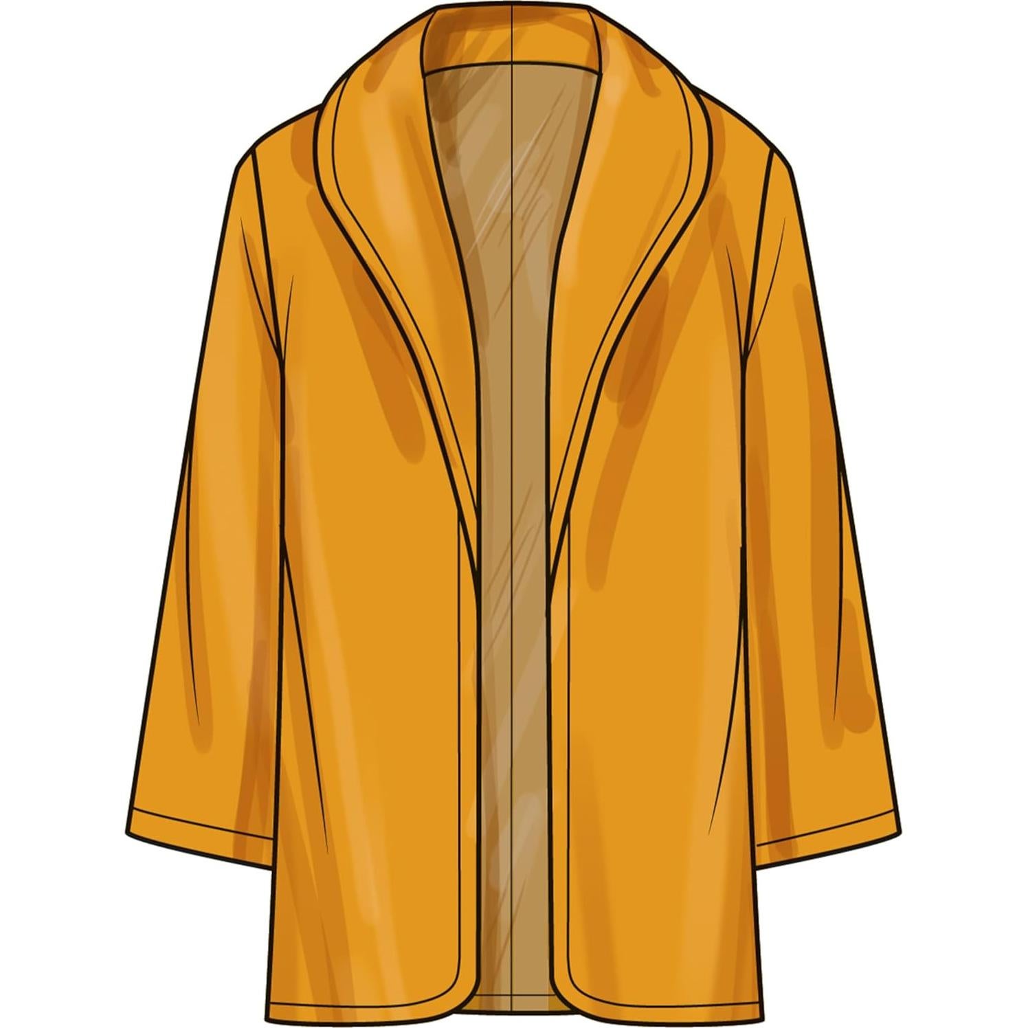 Patrón de Costura Simplicidad S3008 Abrigo Piel Sintética Dama 18-26