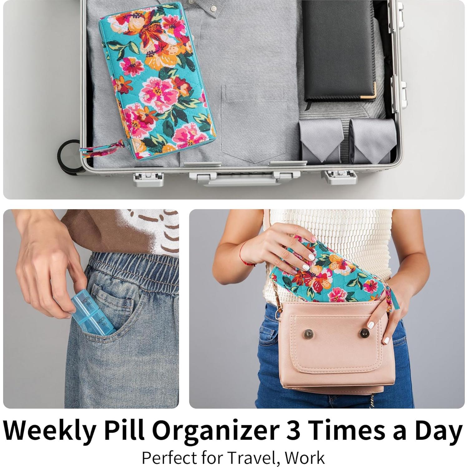 Organizador Semanal de Pastillas Zumd - 21 Compartimentos 3 Veces al Día