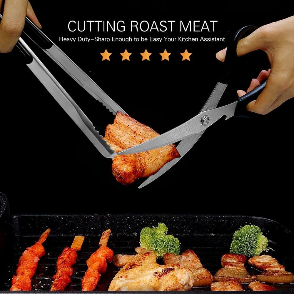 Juego de Tijeras y Pinzas de Cocina Weogot Acero Inoxidable