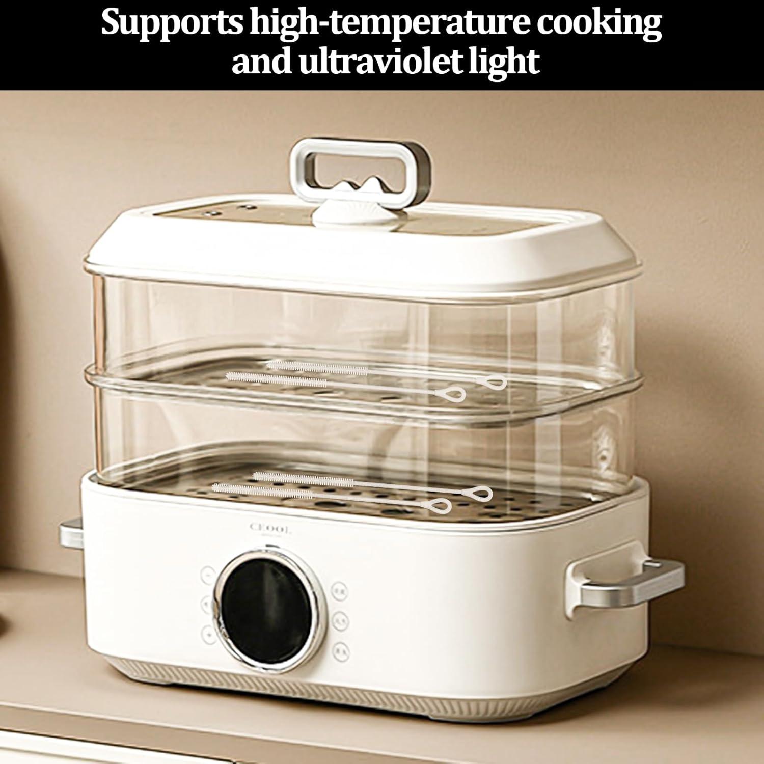 Cepillo Limpiador de Pajitas de Silicona OWATRKDEY 2 Pcs 6mm 9mm