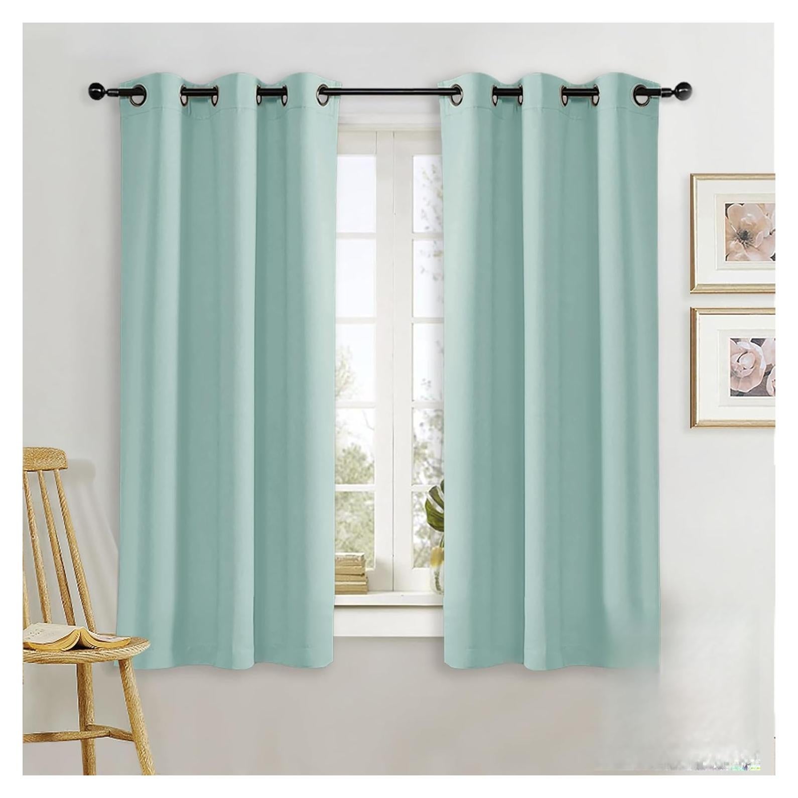 Cortina Blackout NICETOWN 86x160 cm Aqua Aislante Térmico