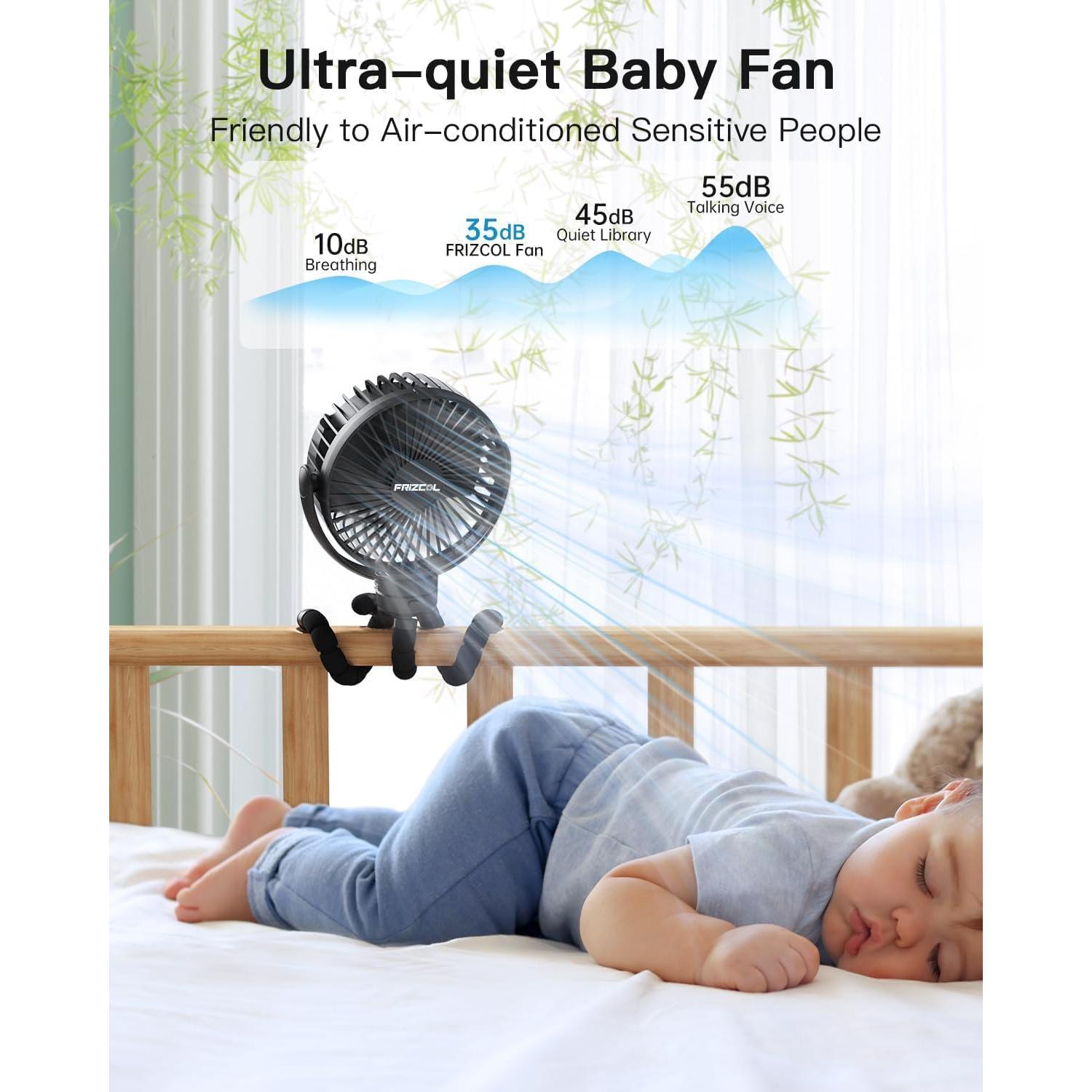 Ventilador Portátil FRIZCOL 12000mAh Recargable USB 65H