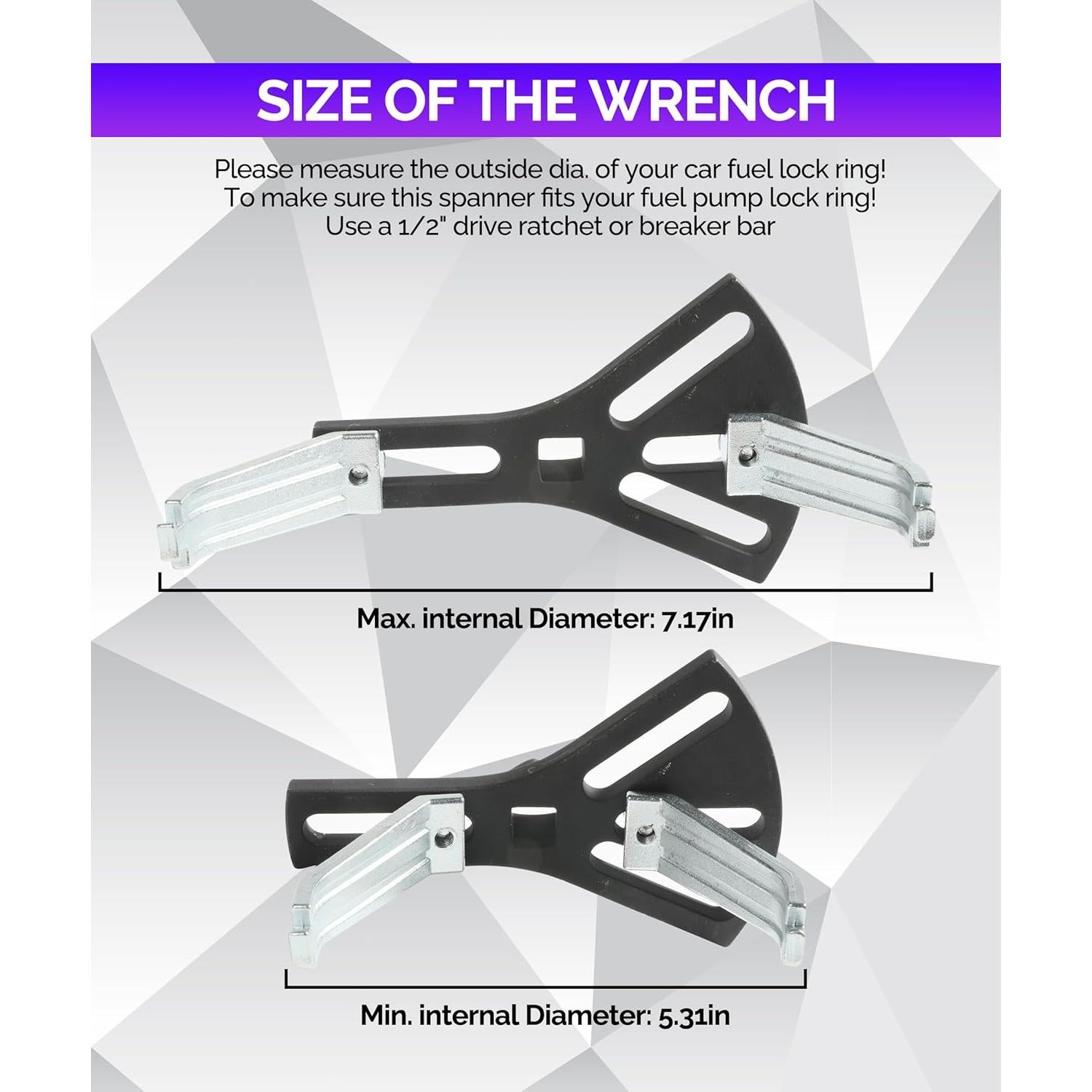 Herramienta de Extracción de Bomba de Combustible RACOONA 13-18 cm