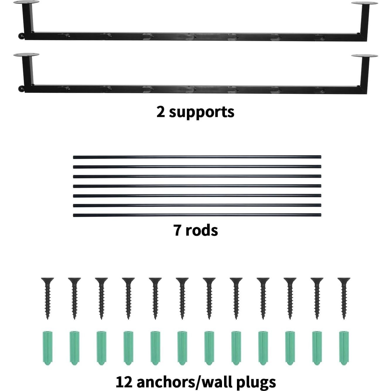 Organizador de Cinta ikare de Metal 7 Niveles Montado en Pared
