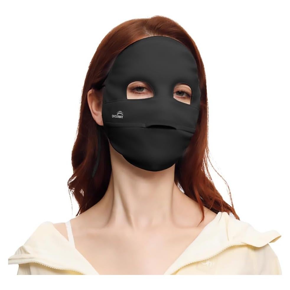 Cubierta Facial Solar UPF 50+ para Mujeres - Transpirable y Ajustable