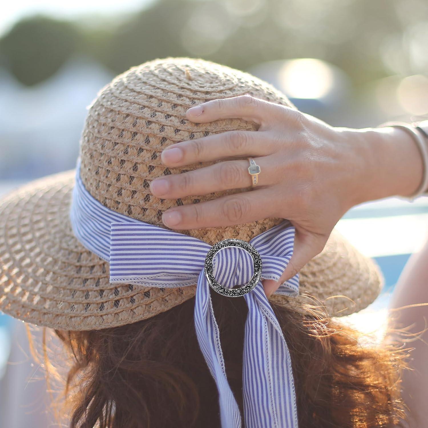 Clip Anillo de Bufanda PATIKIL de Resina Negro 50mm - 8 Pcs