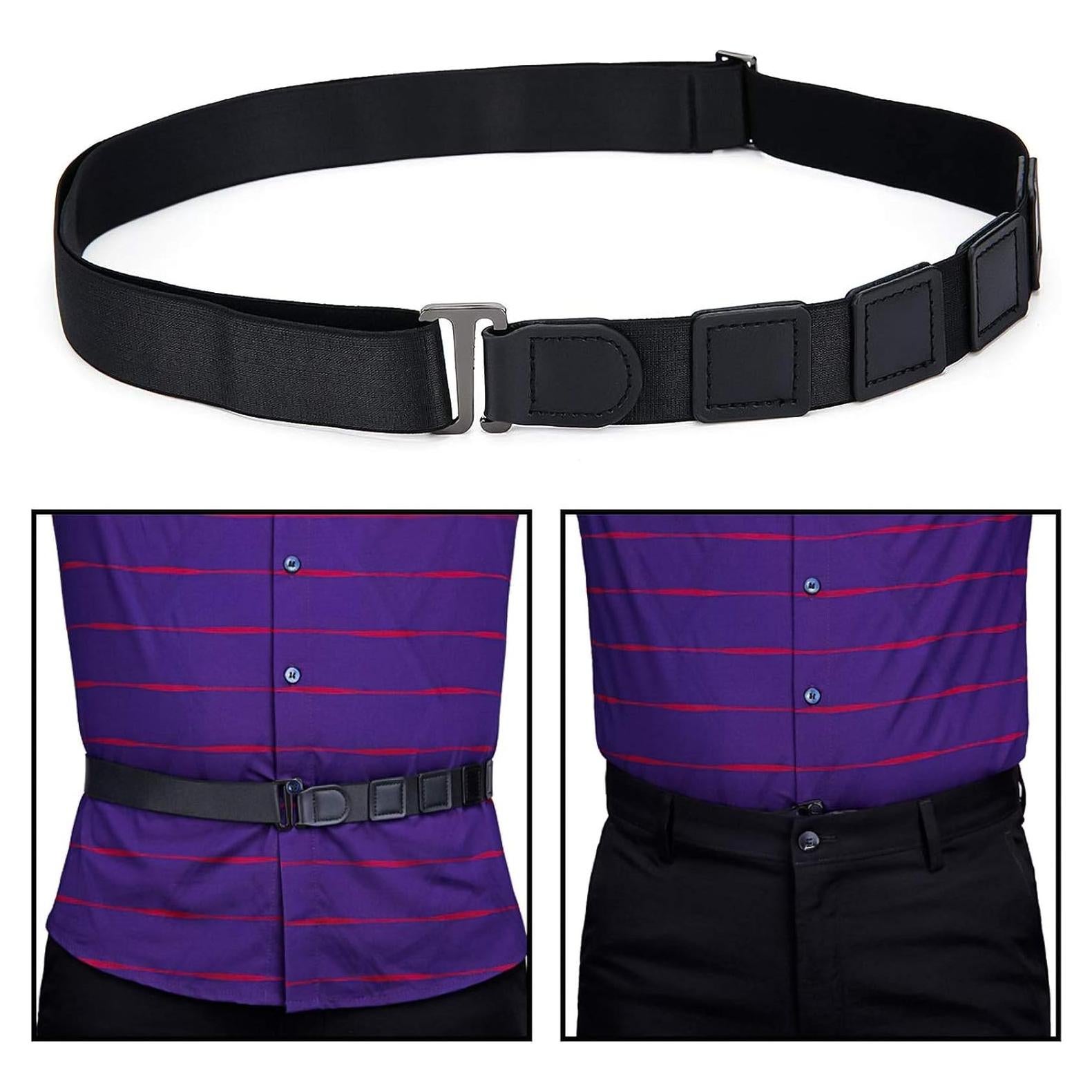 Cinturón Sujetador de Camisa Ajustable Kedofe 120 cm Elástico