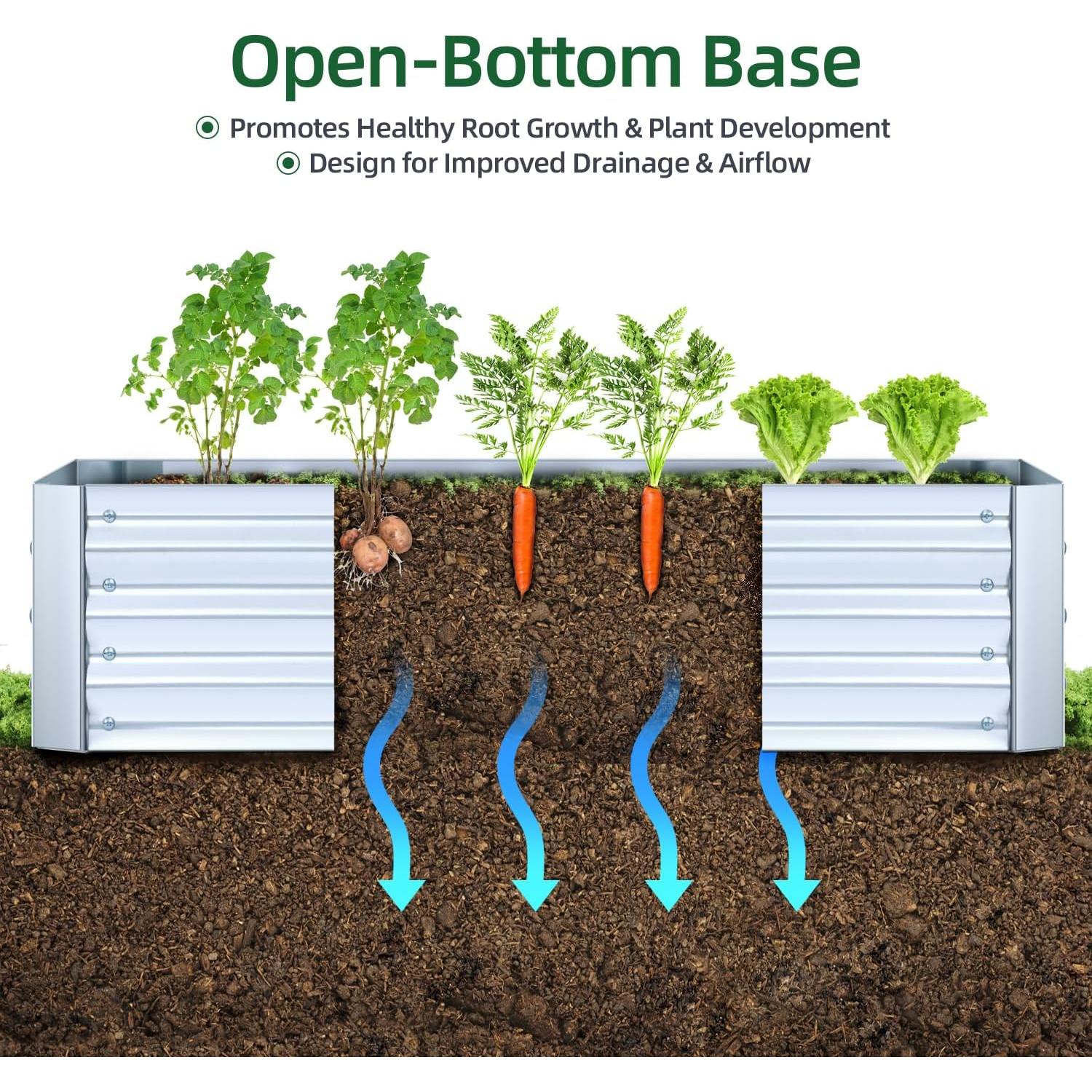 Huerto Elevado Ohuhu con Invernadero 120x60x30 cm PVC