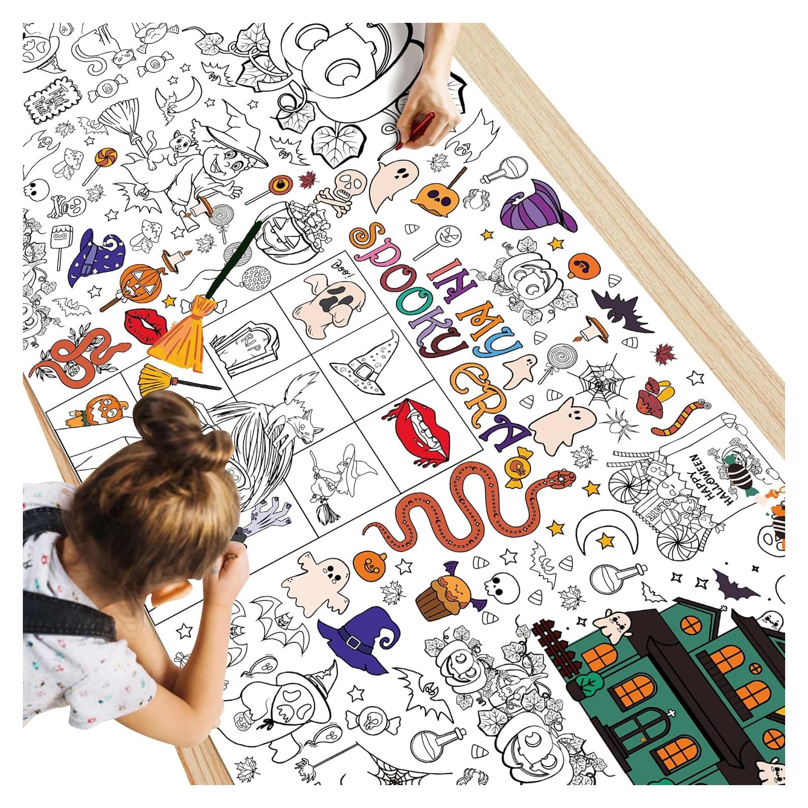 Póster Gigante para Colorear Halloween WPROICHD 182.9x76.2cm