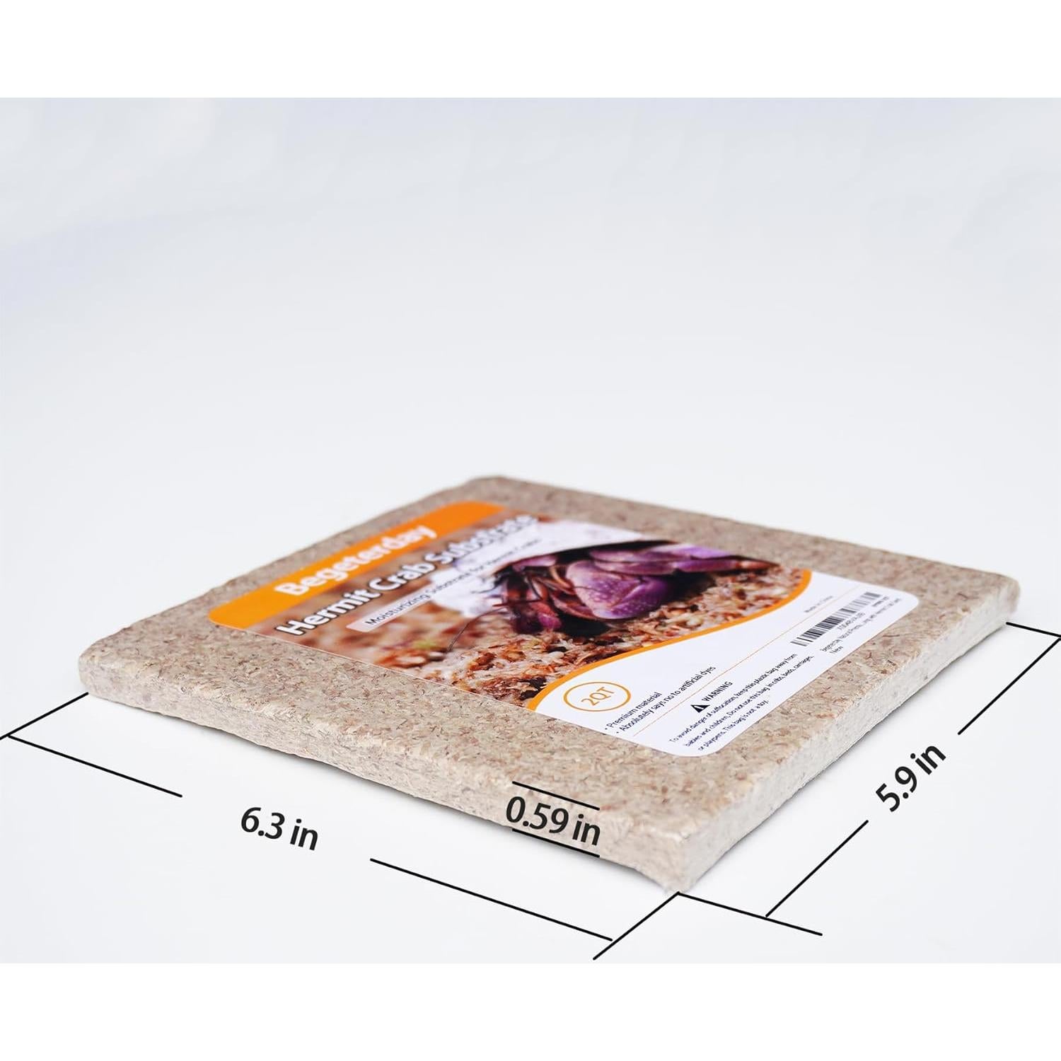 Sustrato de fibra de musgo esfagno Begeterday 2L para cangrejos