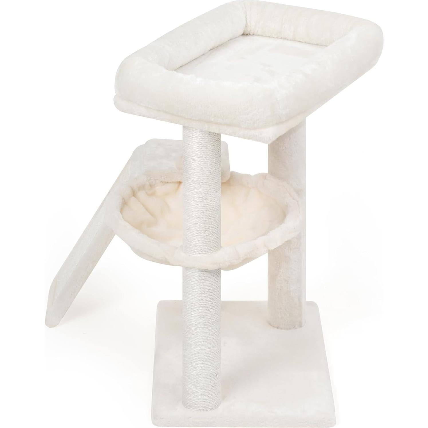 Árbol para Gatos YOUPET 65 cm con Rascador y Juguetes Beige