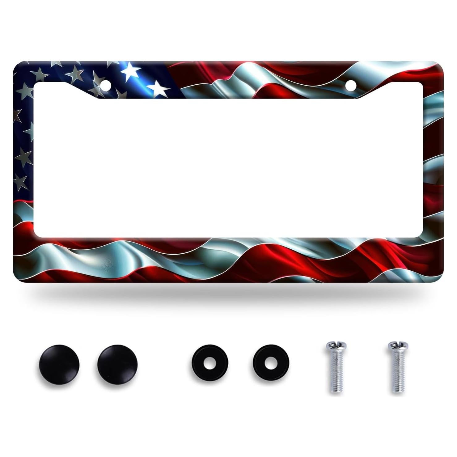 Marco de Placa de Licencia NINANMY Acero Inoxidable 31x16 cm