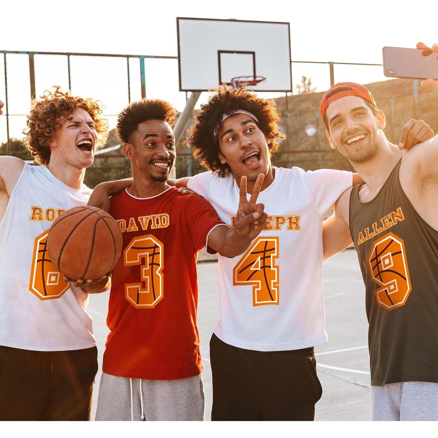 Zhanmai Letras y Números de Transferencia Térmica 280 Pcs Baloncesto