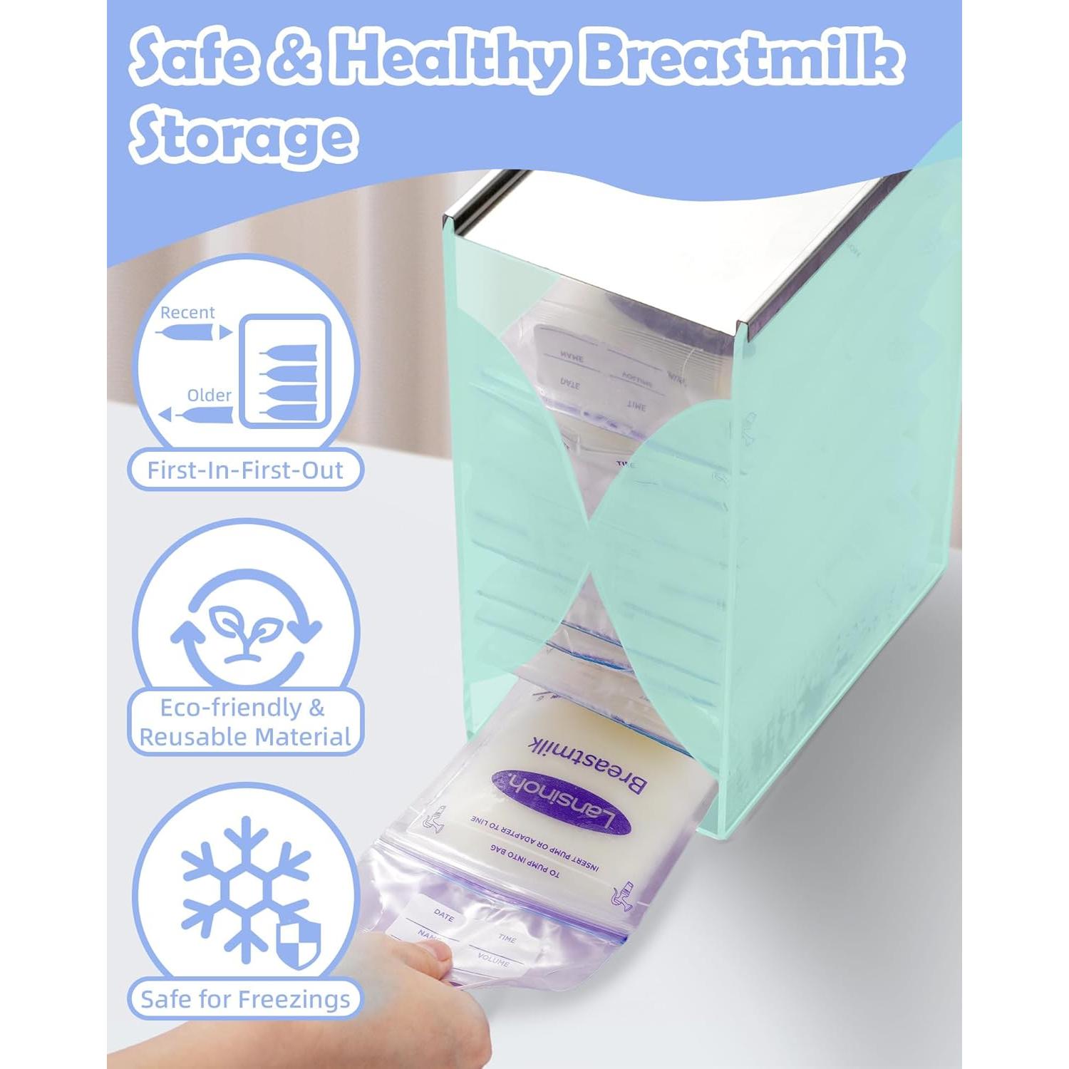 Organizador de Congelador de Leche Materna M-3 Azul 1.96L