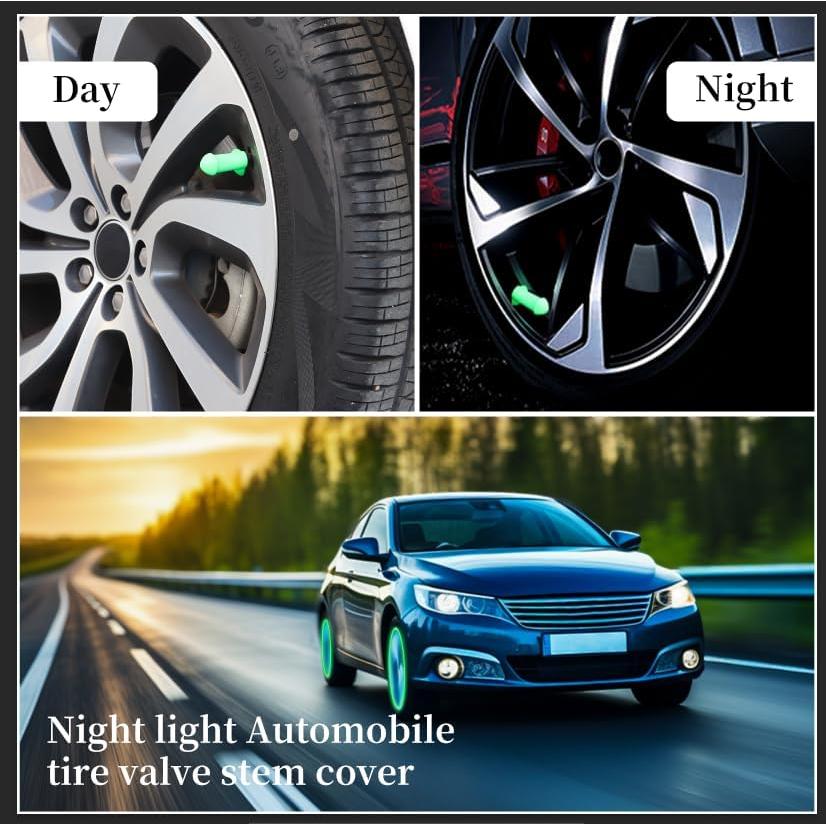 Tapa de Válvula de Neumático Kemuchy Luminosa 4 Piezas