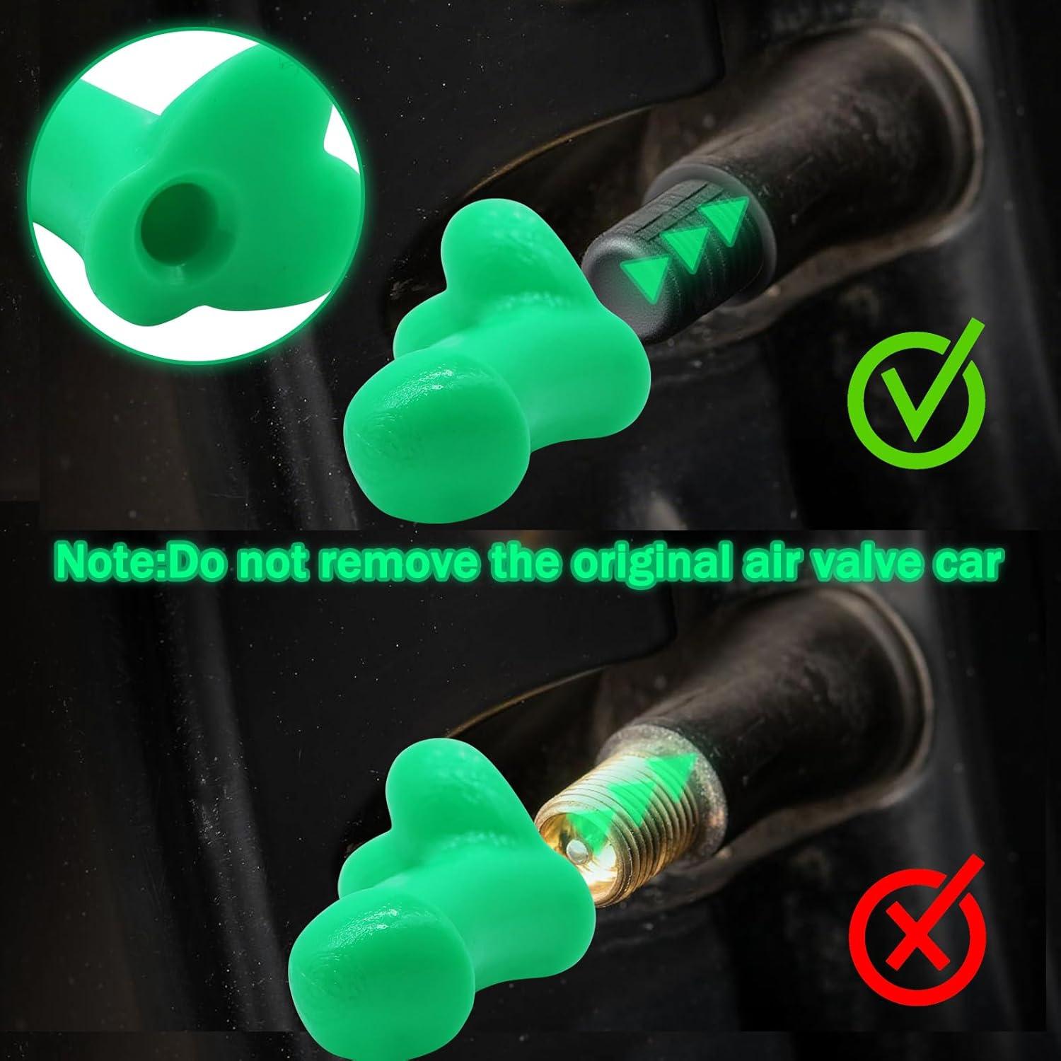 Tapa de Válvula de Neumático Kemuchy Luminosa 4 Piezas