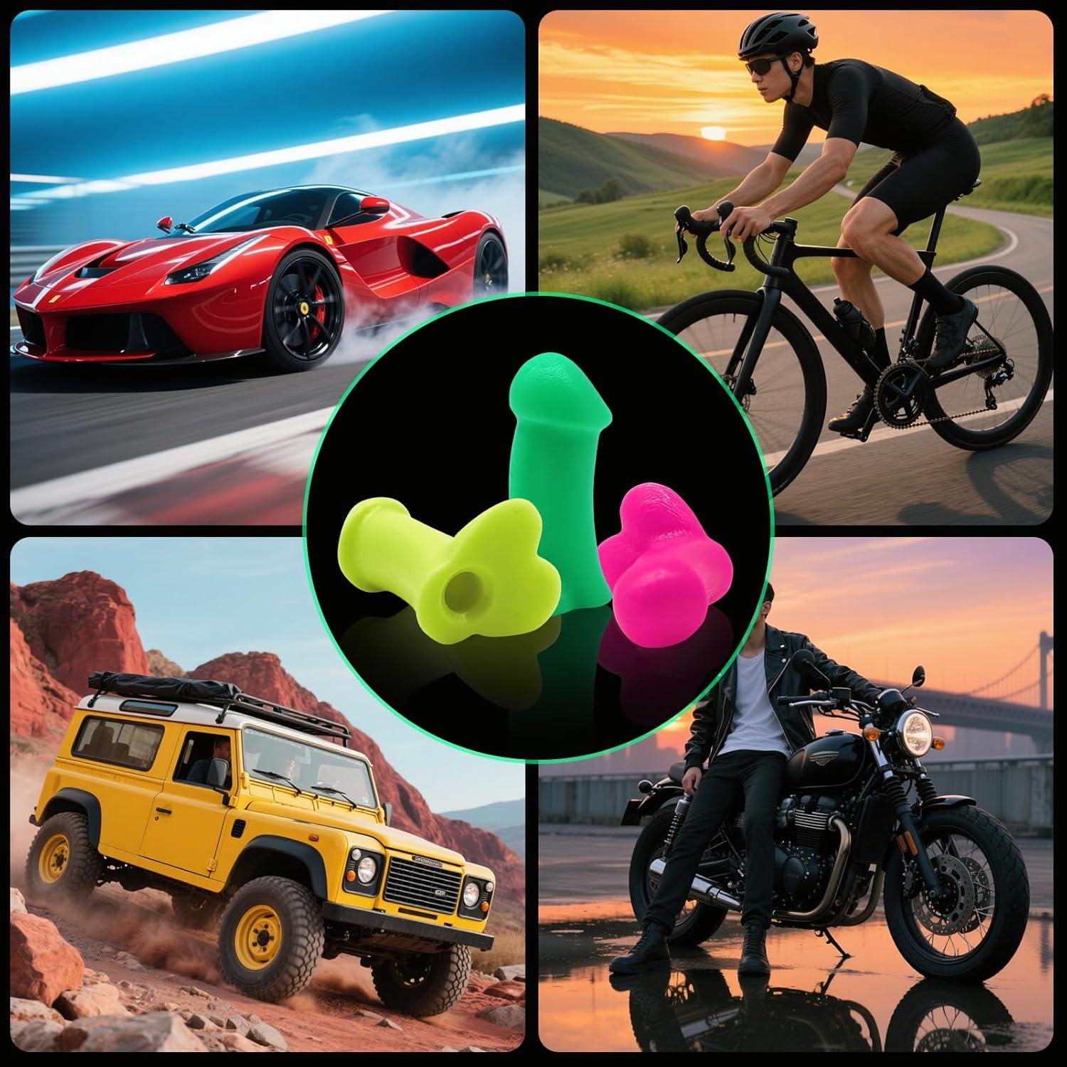 Tapa de Válvula de Neumático Kemuchy Luminosa 4 Piezas