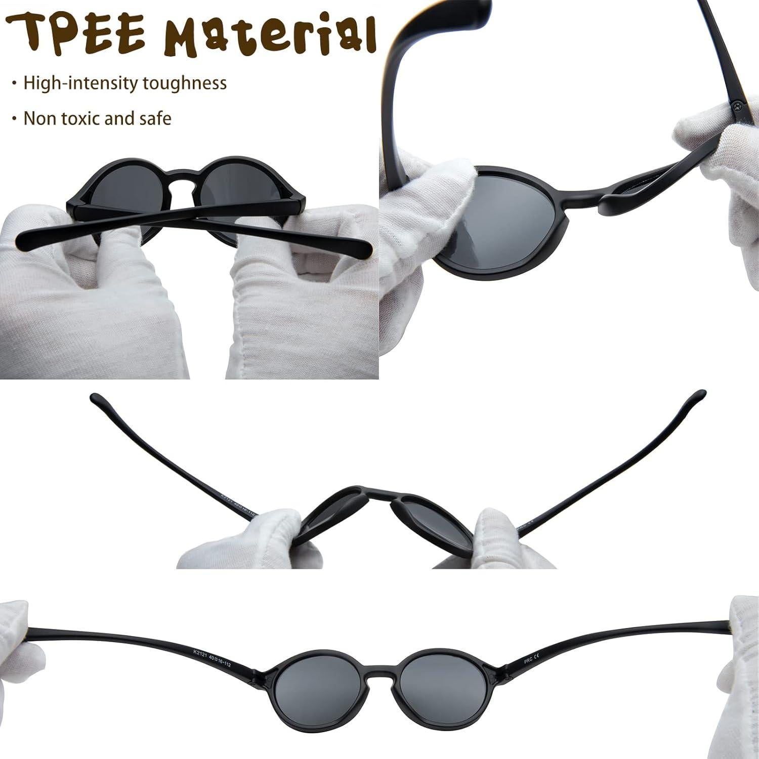 Gafas de Sol Redondas Pro Acme para Bebés UV400 - Correa TPEE