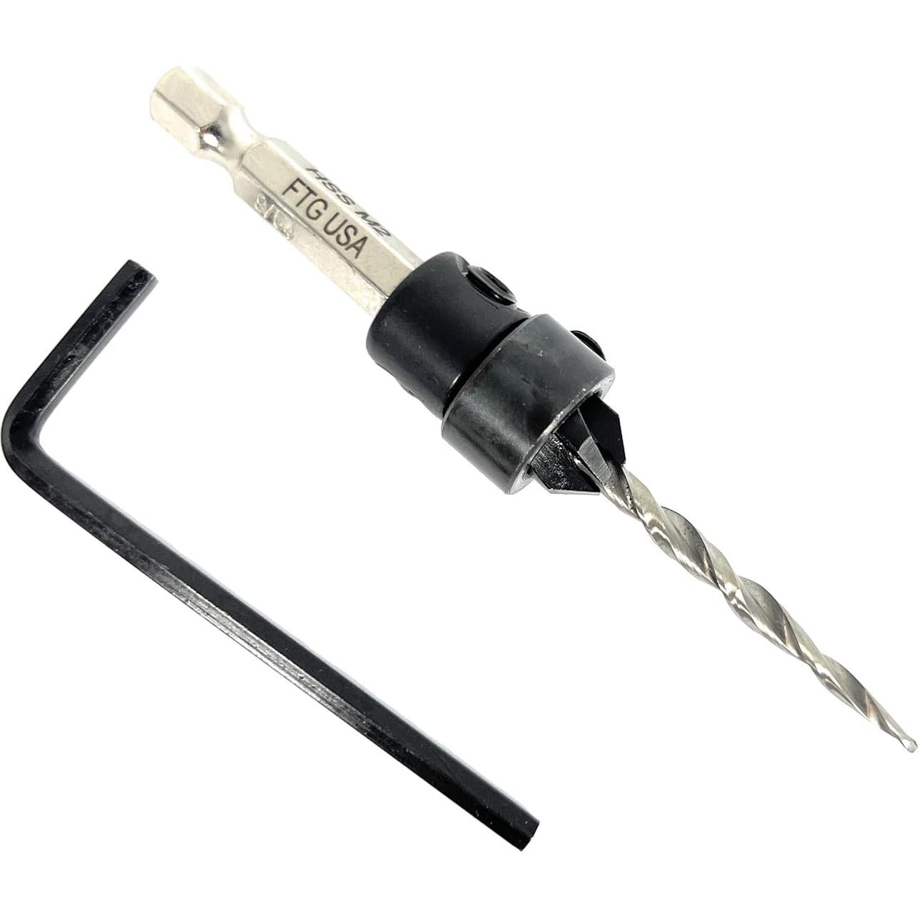 Juego de Brocas de Avellanado FTG USA #6 Ajustable 0.95 cm