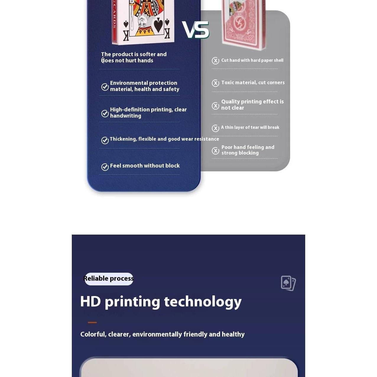 Baraja de Póker Impermeable XXROCSWH - 52 Cartas PVC