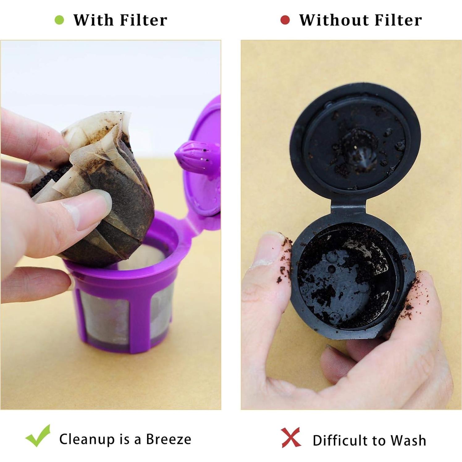 Filtros de café desechables 100 unidades papel blanco Keurig