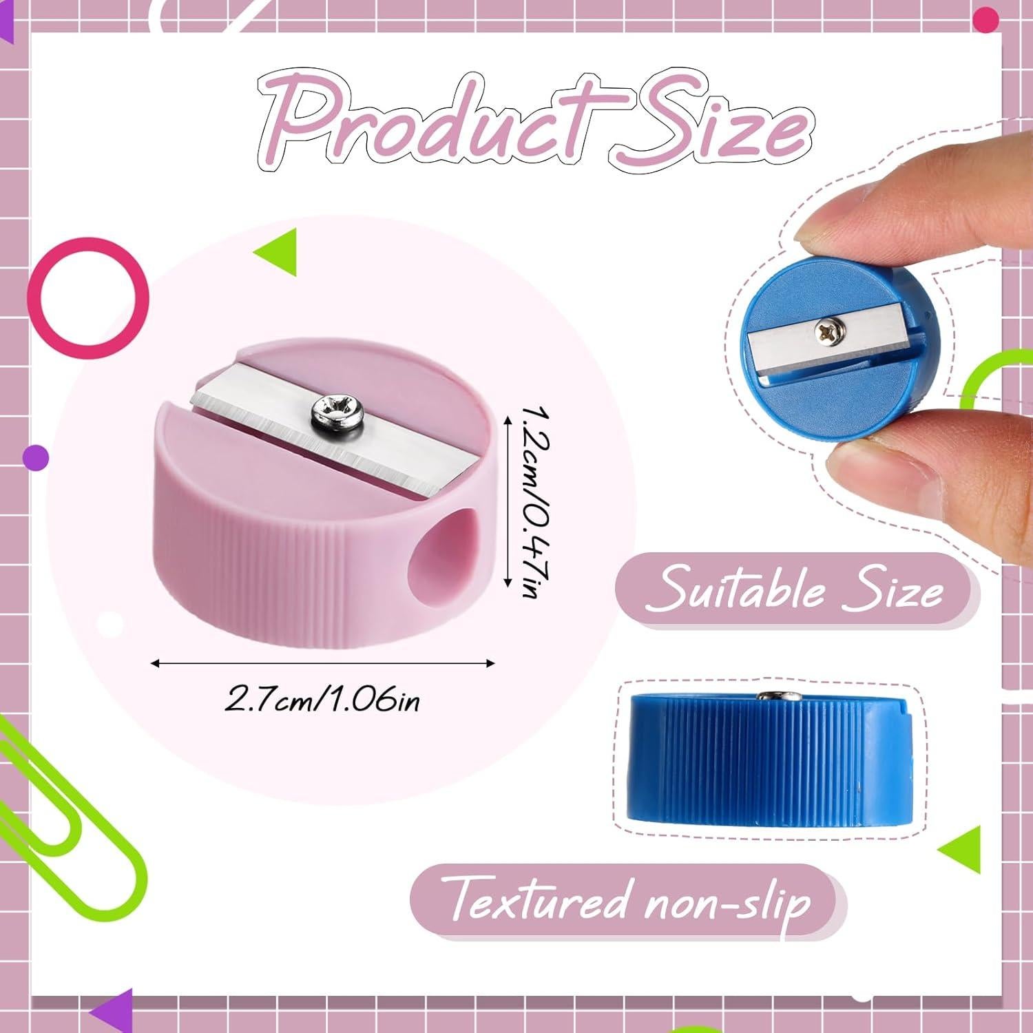 200 Sacapuntas Mini Resurhang Coloridos para Niños